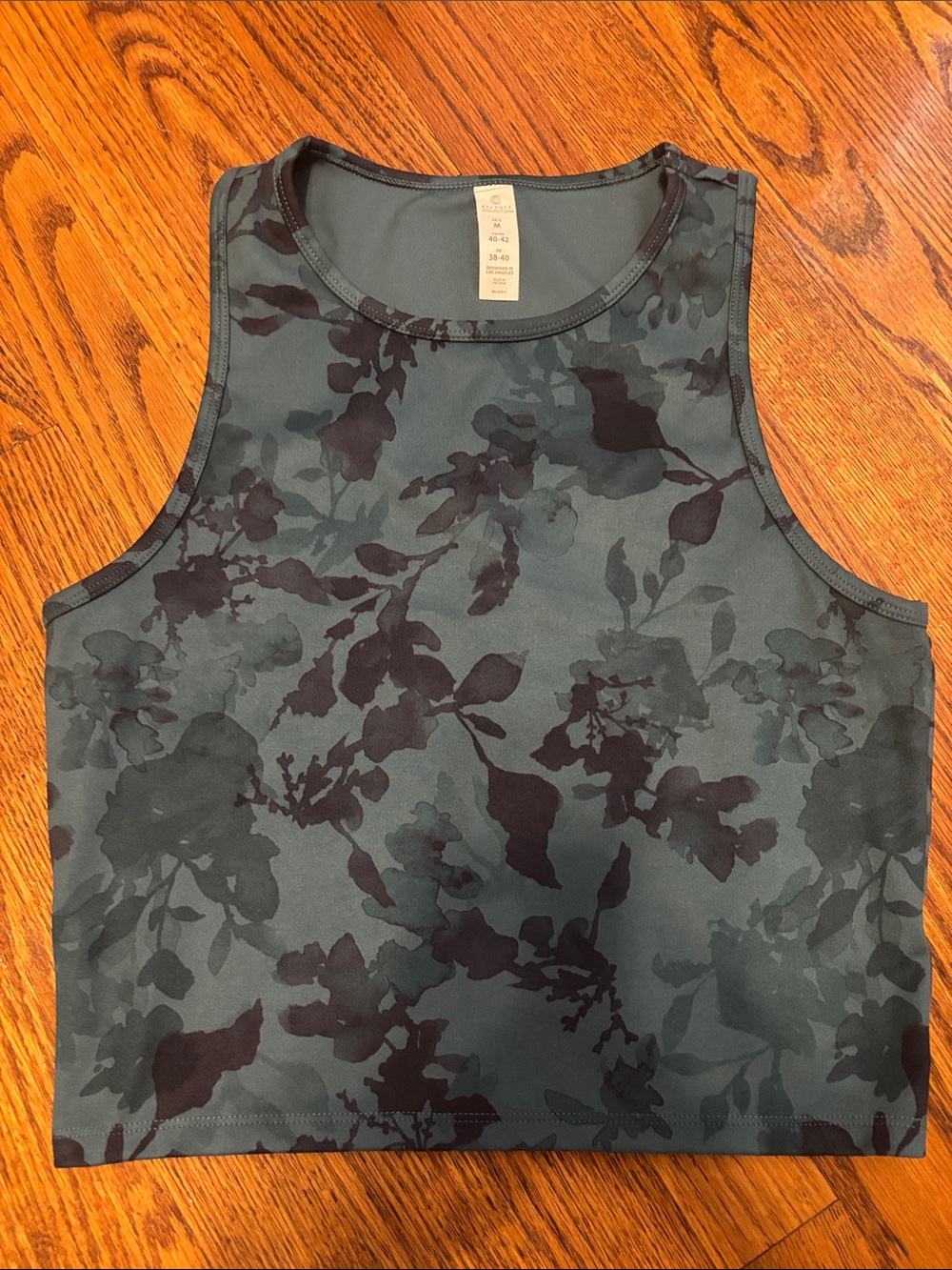 BalanceTeal Floral Cropped Tank